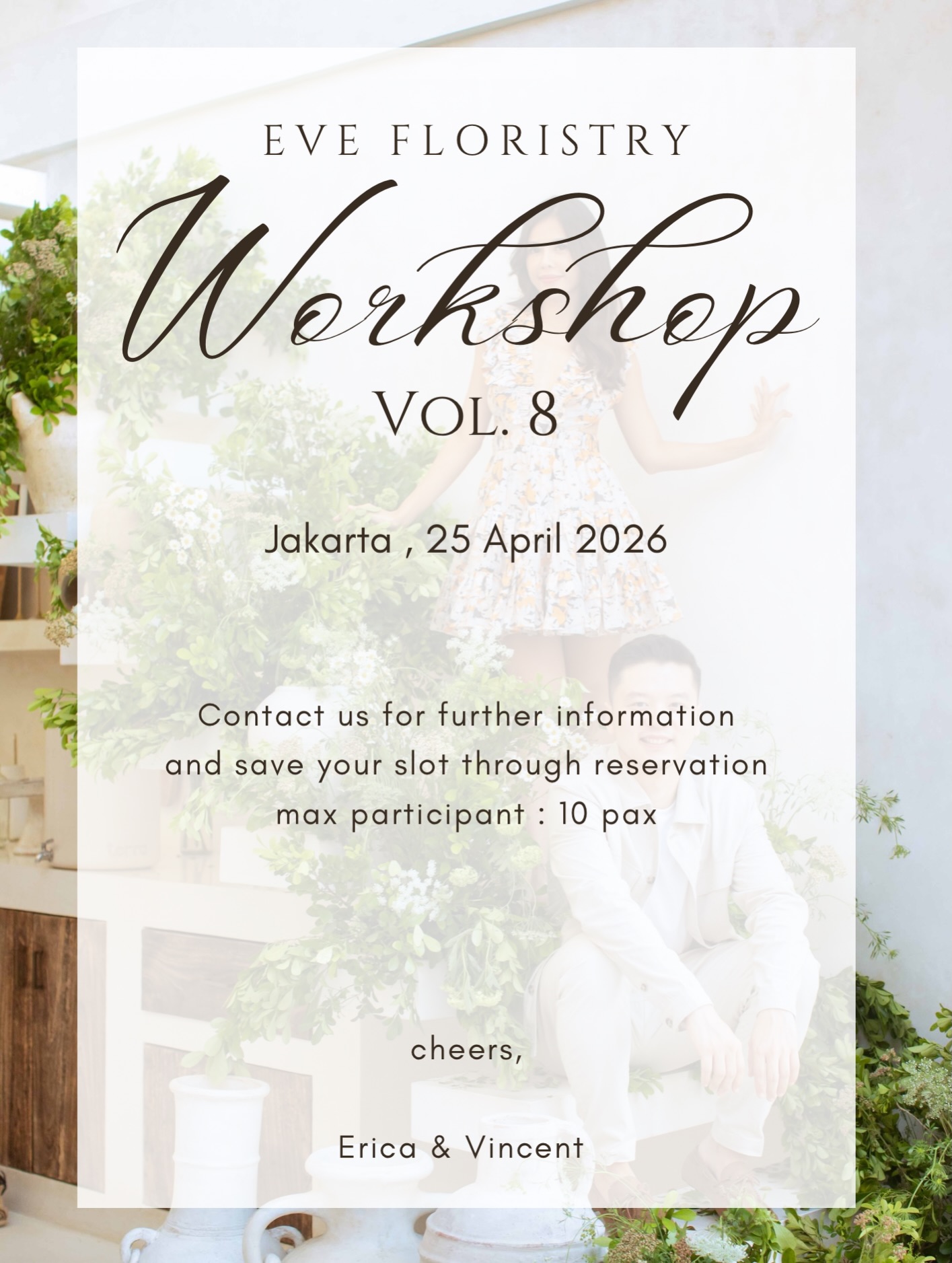 Eve Floristry Workshop Vol 8 at Flomart Jakarta